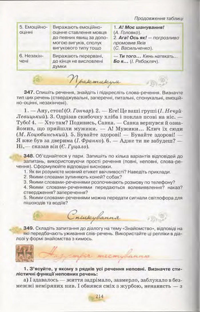 Підручник Українська мова 11 клас Караман 2011