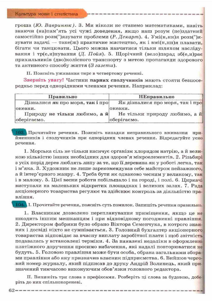 Українська мова 11 клас Заболотний (Рус.)