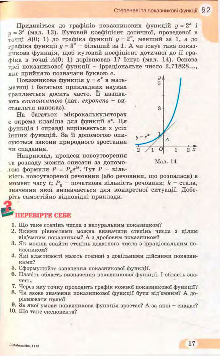 Математика 11 клас Бевз