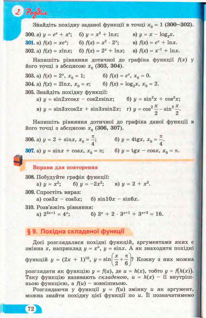 Математика 11 клас Бевз