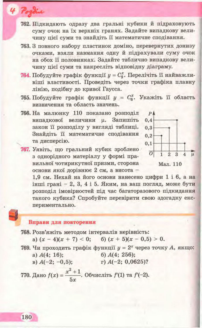 Математика 11 клас Бевз