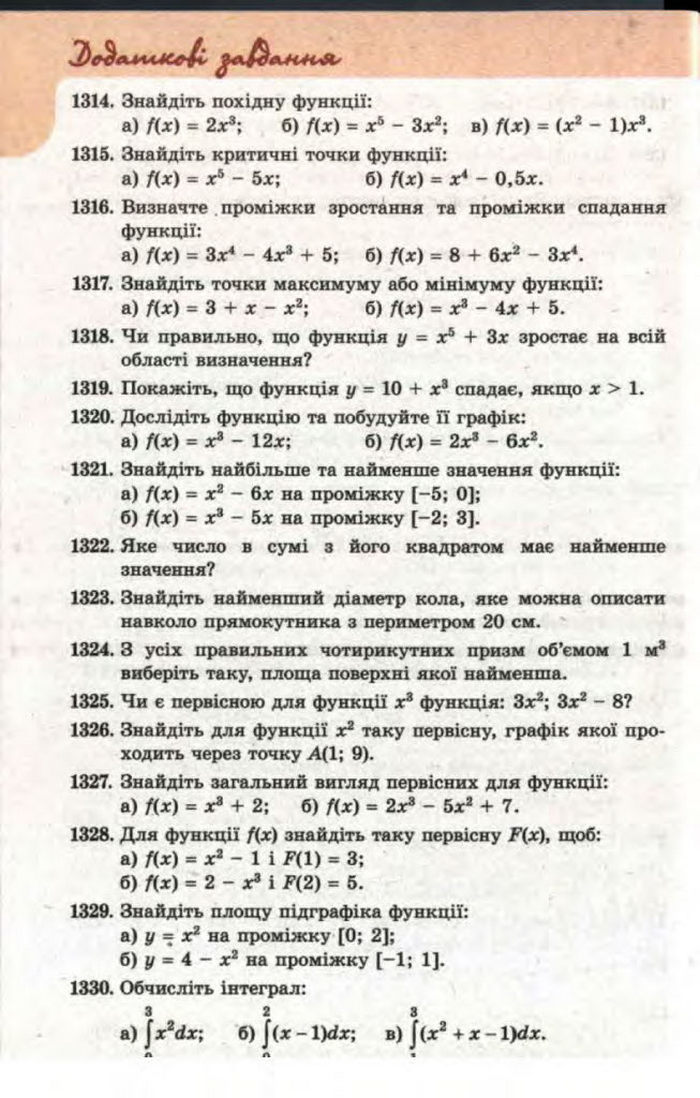 Математика 11 клас Бевз
