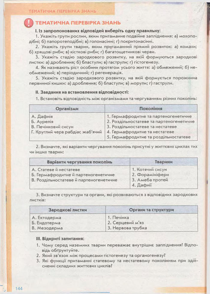 Біологія 11 клас Балан
