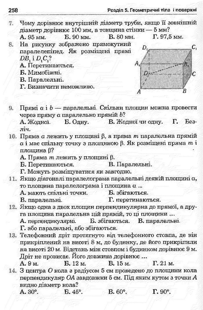 Математика 11 клас Афанасьєва