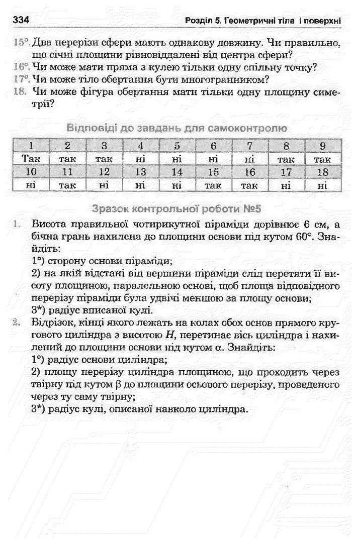 Математика 11 клас Афанасьєва