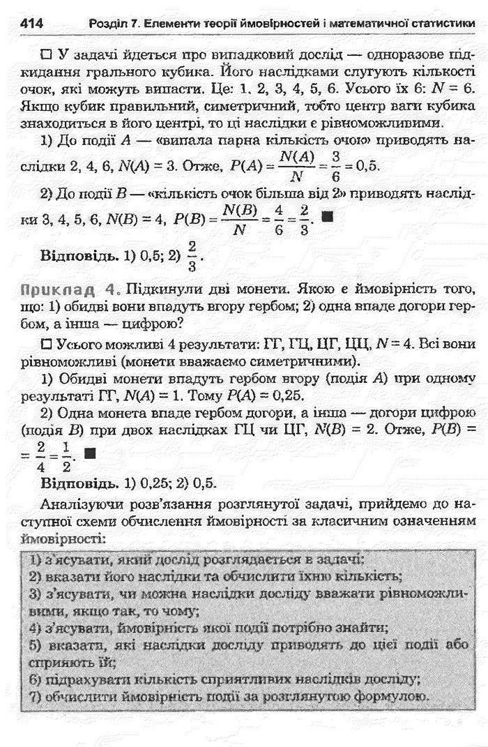 Математика 11 клас Афанасьєва