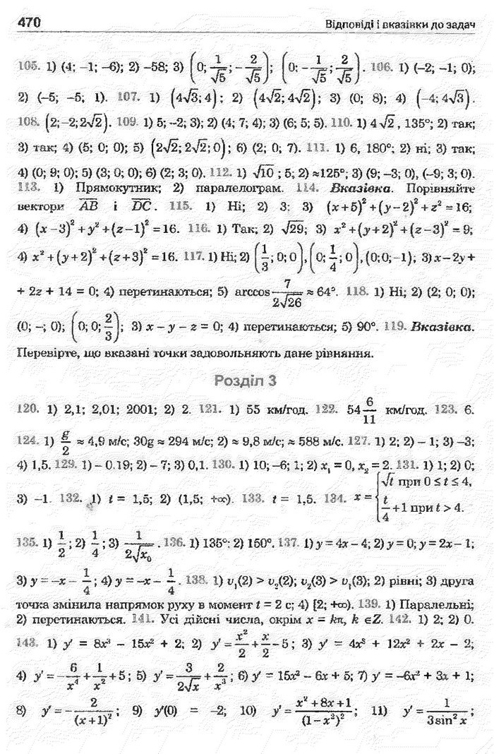 Математика 11 клас Афанасьєва