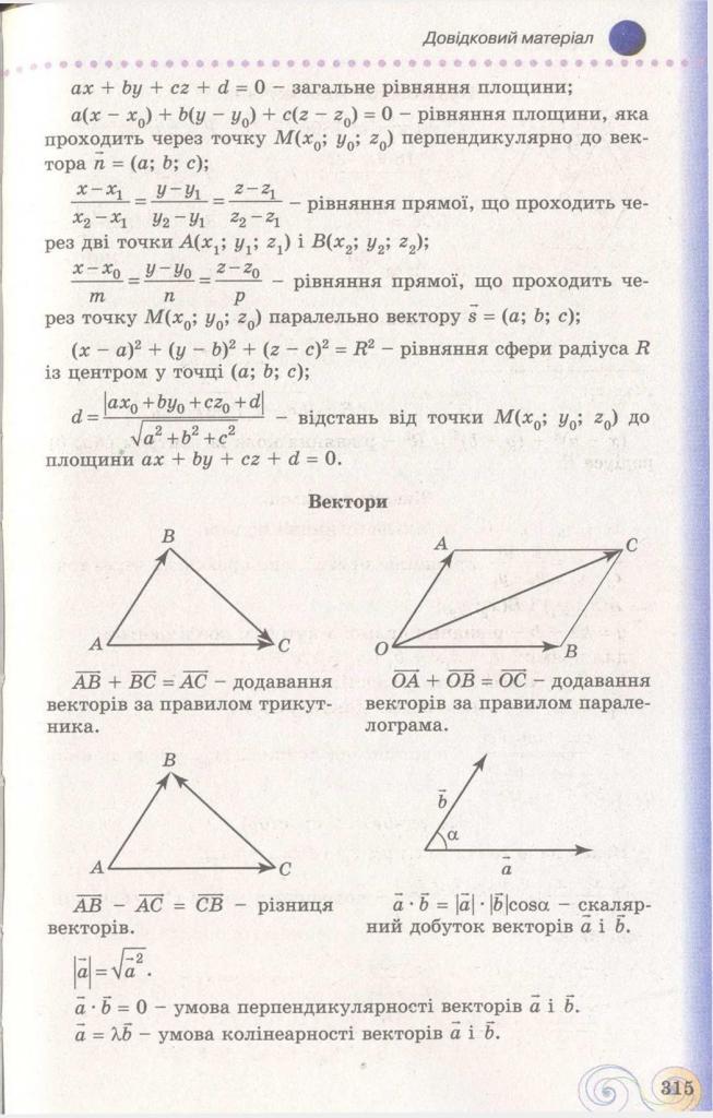 Геометрія 11 клас Бевз