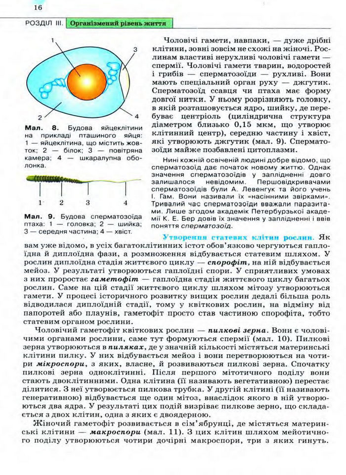 Біологія 11 клас Межжерін