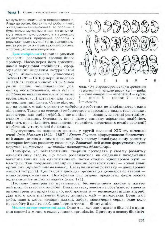 Біологія 11 клас Межжерін