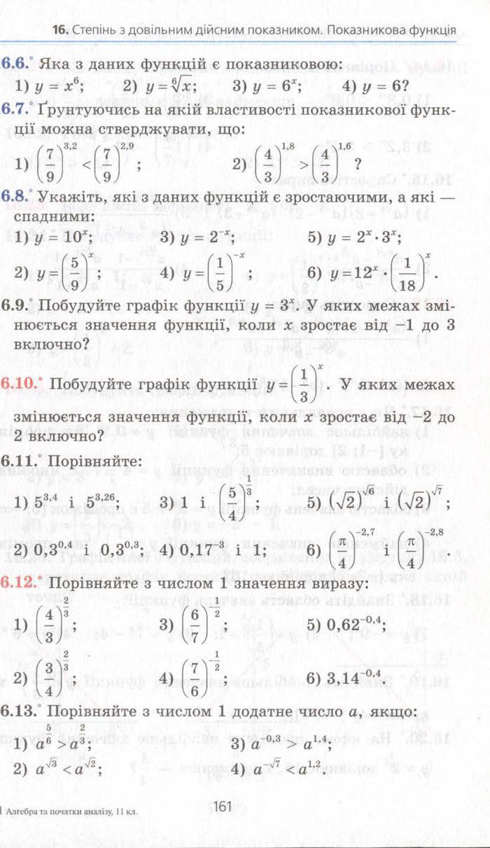 Алгебра 11 клас Мерзляк (Академічний)