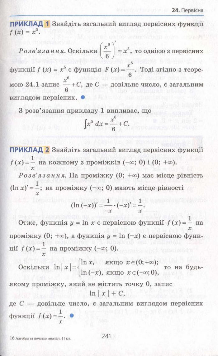 Алгебра 11 клас Мерзляк (Академічний)