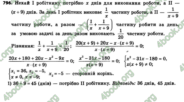 Відповіді Алгебра 8 клас Мерзляк 2021-2016