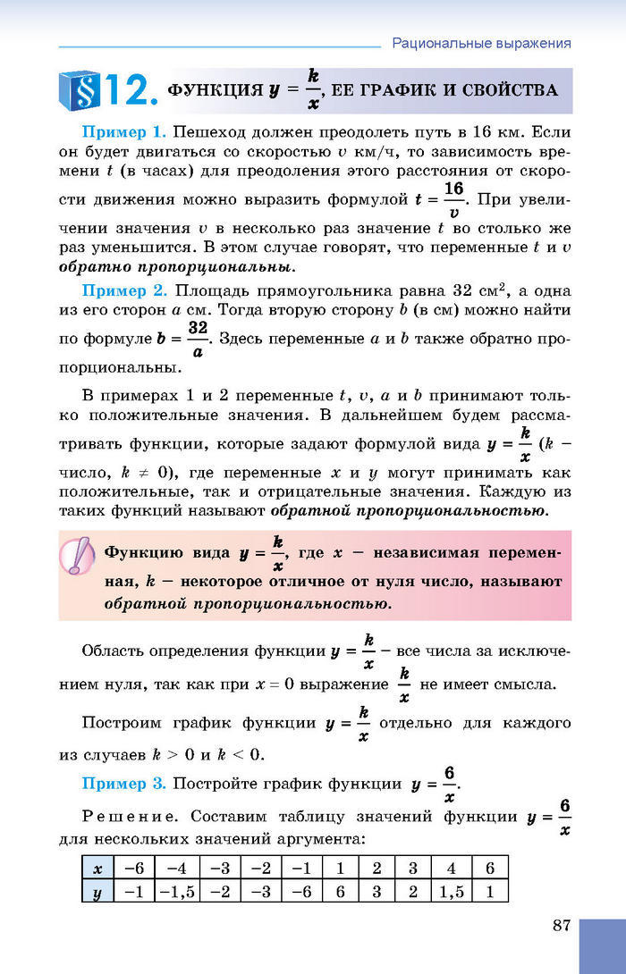 Учебник Алгебра 8 класс Истер 2016 (Рус.)