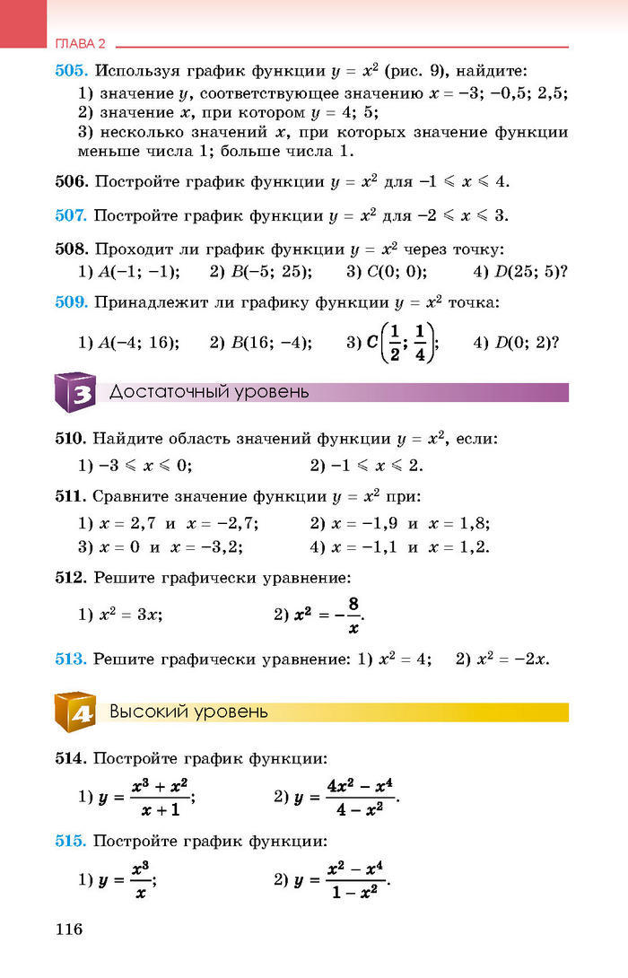 Учебник Алгебра 8 класс Истер 2016 (Рус.)