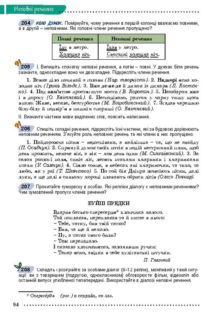 Українська мова 8 класс Заболотний 2016 (Рус.)