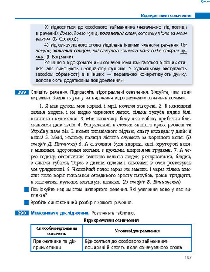 Підручник Українська мова 8 клас Пентилюк 2016