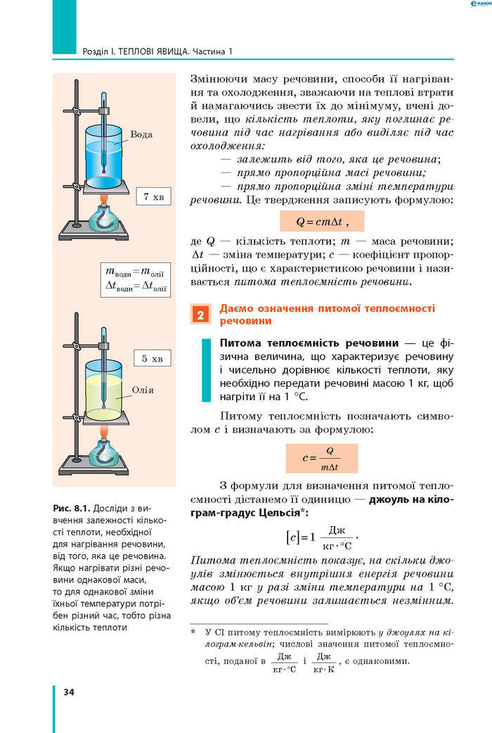 Підручник Фізика 8 клас Бар’яхтар 2021 (Укр.)