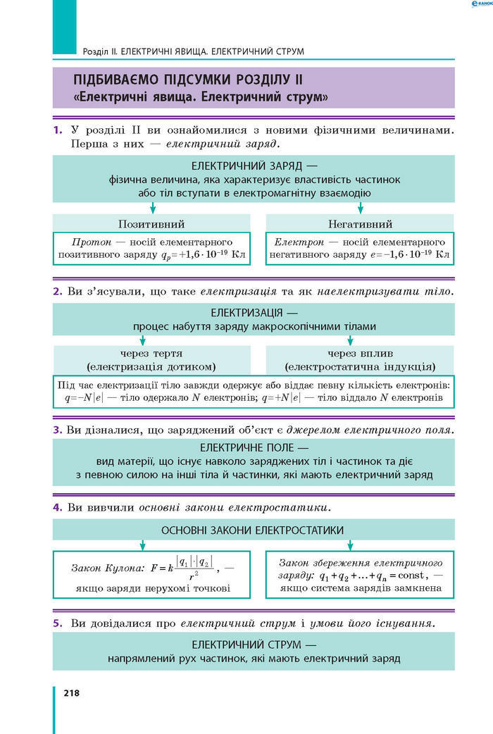 Підручник Фізика 8 клас Бар’яхтар 2021 (Укр.)