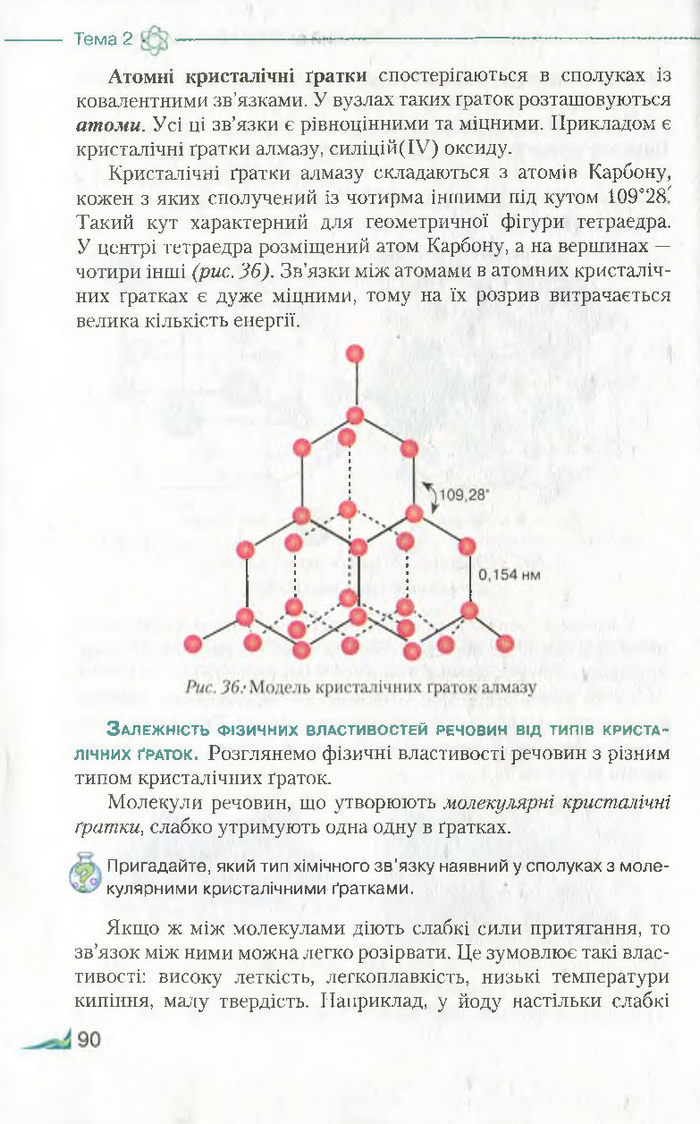 Підручник Хімія 8 клас Савчин 2016