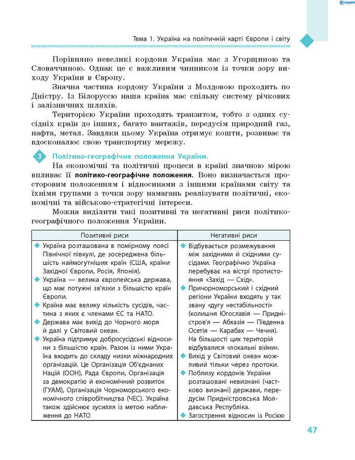 Підручник Географія 8 клас Довгань 2016
