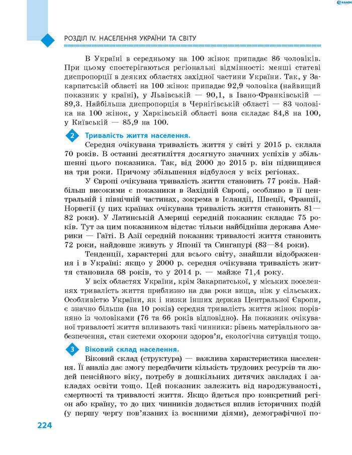 Підручник Географія 8 клас Довгань 2016