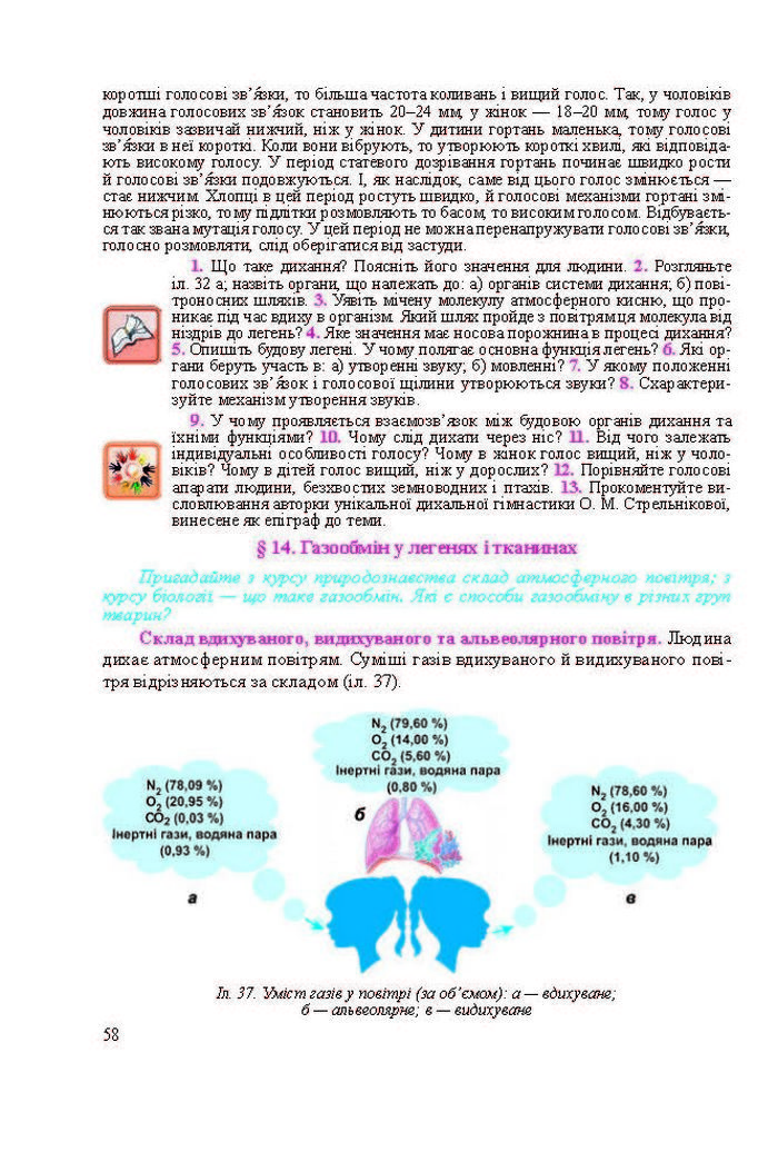 Підручник Біологія 8 клас Міщук 2016 (Укр.)