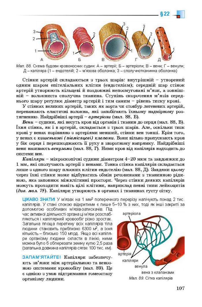 Підручник Біологія 8 клас Матяш 2016 (Укр.)
