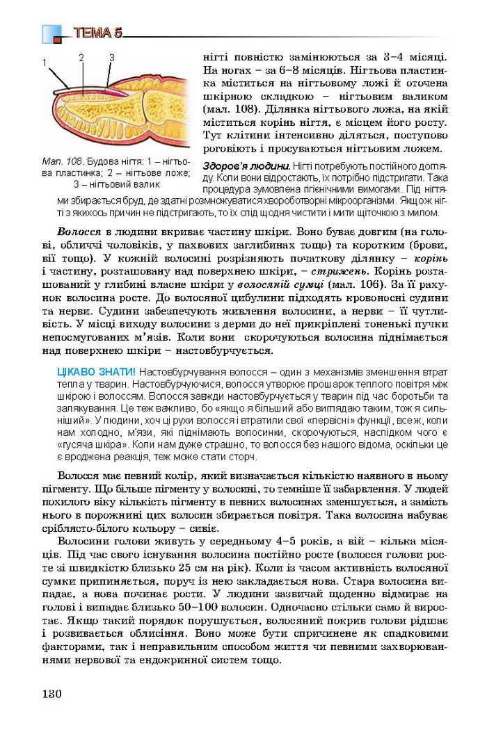 Підручник Біологія 8 клас Матяш 2016 (Укр.)