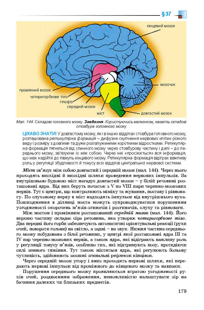 Підручник Біологія 8 клас Матяш 2016 (Укр.)