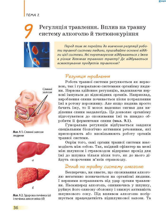 Підручник Біологія 8 клас Задорожний 2016 (Укр.)