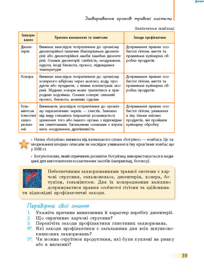 Підручник Біологія 8 клас Задорожний 2016 (Укр.)