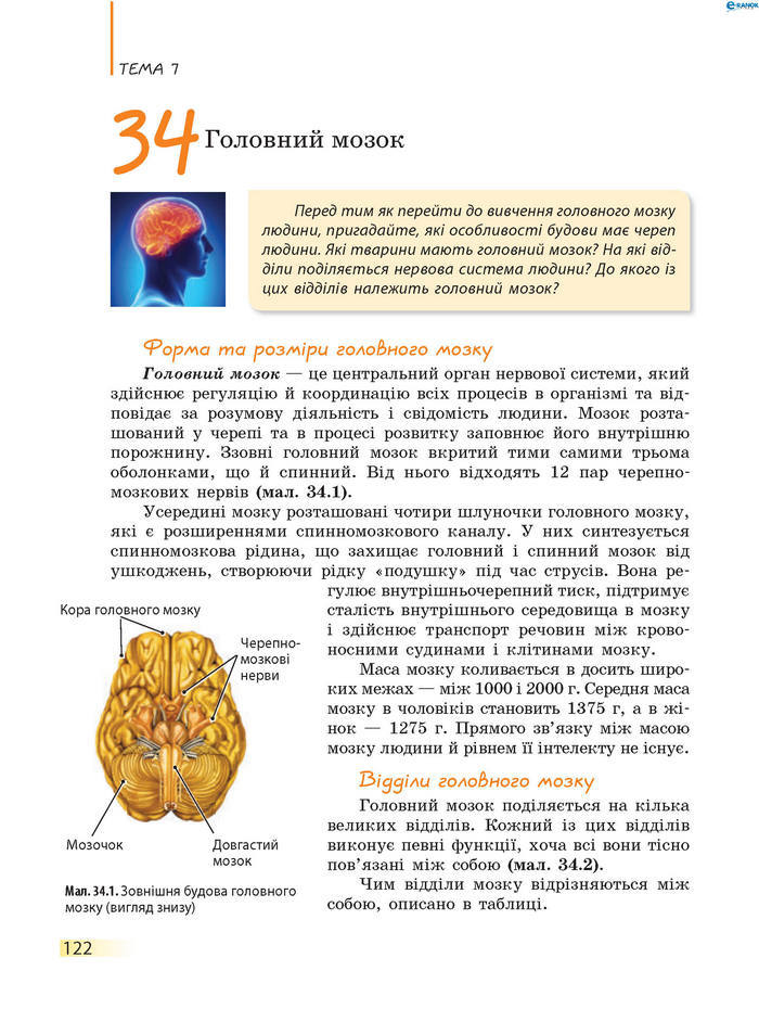 Підручник Біологія 8 клас Задорожний 2016 (Укр.)