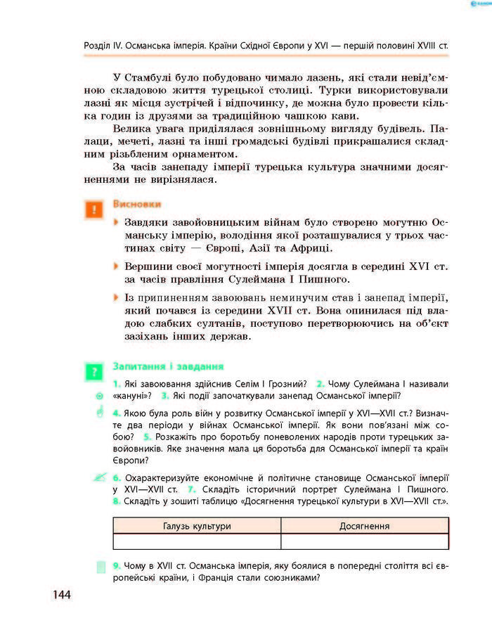 Підручник Всесвітня історія 8 клас Гісем 2016