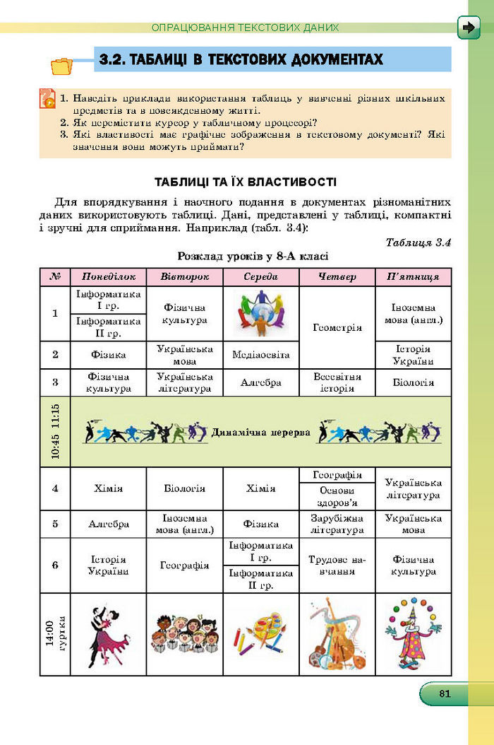 Підручник Інформатика 8 клас Ривкінд 2016 (Укр.)