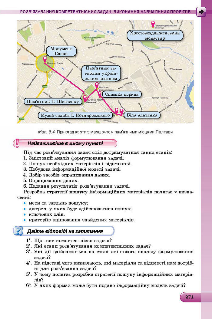 Підручник Інформатика 8 клас Ривкінд 2016 (Укр.)