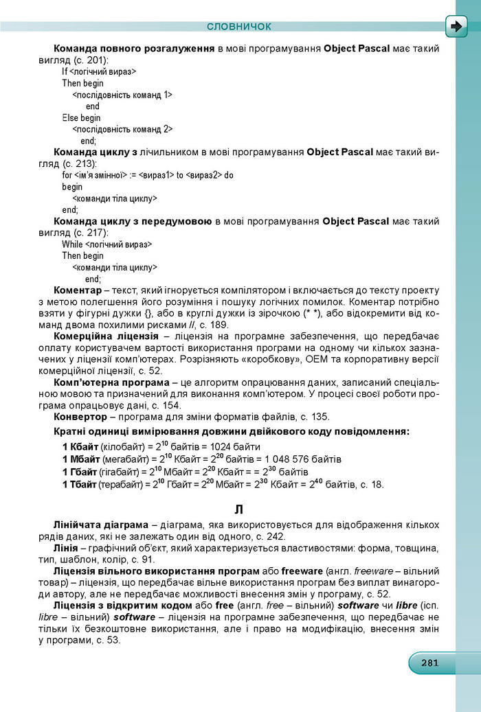 Підручник Інформатика 8 клас Ривкінд 2016 (Укр.)