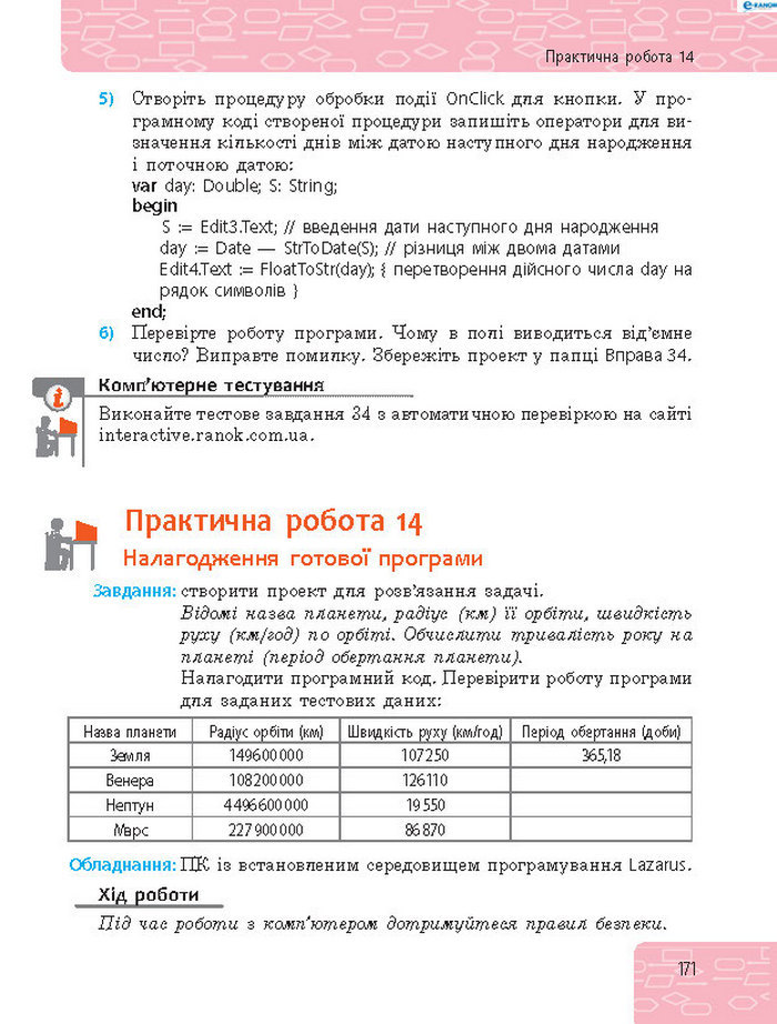 Підручник Інформатика 8 клас Бондаренко 2016