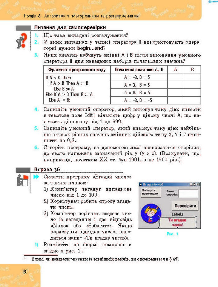 Підручник Інформатика 8 клас Бондаренко 2016