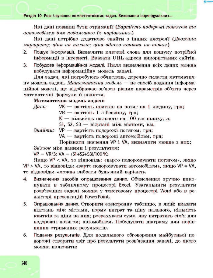 Підручник Інформатика 8 клас Бондаренко 2016