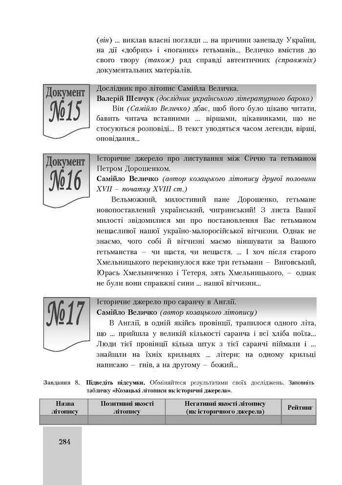 Підручник Історія України 8 клас Бурнейко 2016