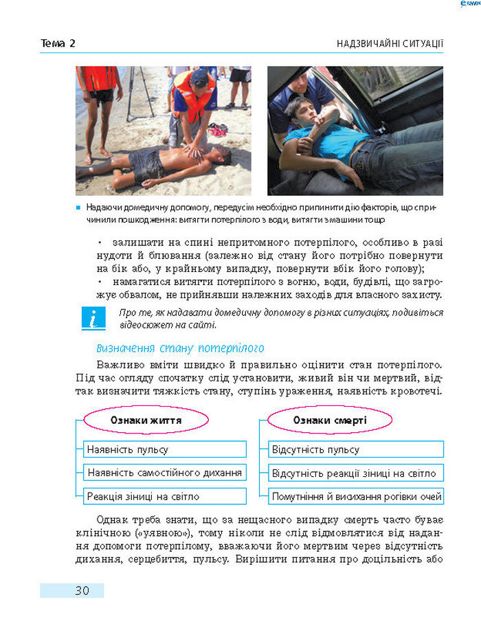 Підручник Основи здоров’я 8 клас Тагліна 2016
