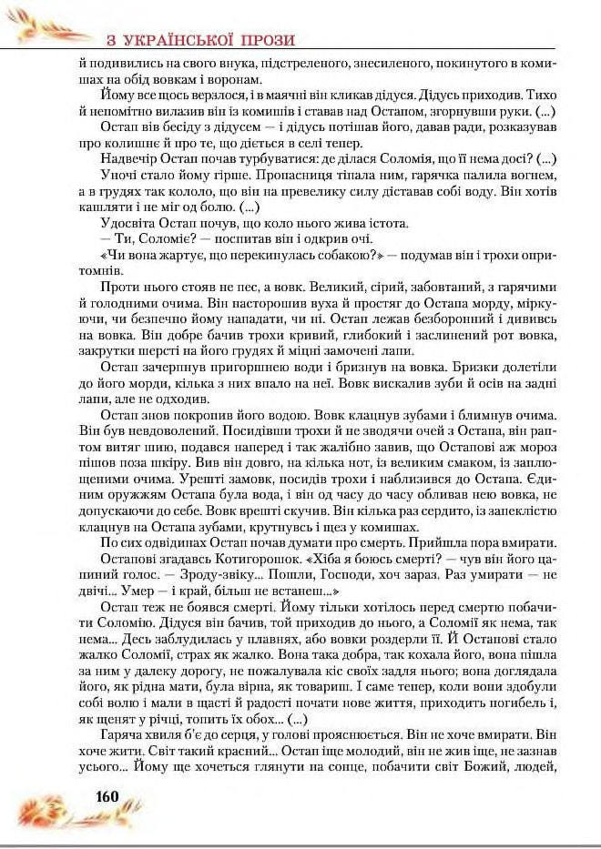 Підручник Українська література 8 клас Пахаренко 2016