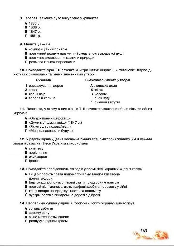 Підручник Українська література 8 клас Пахаренко 2016