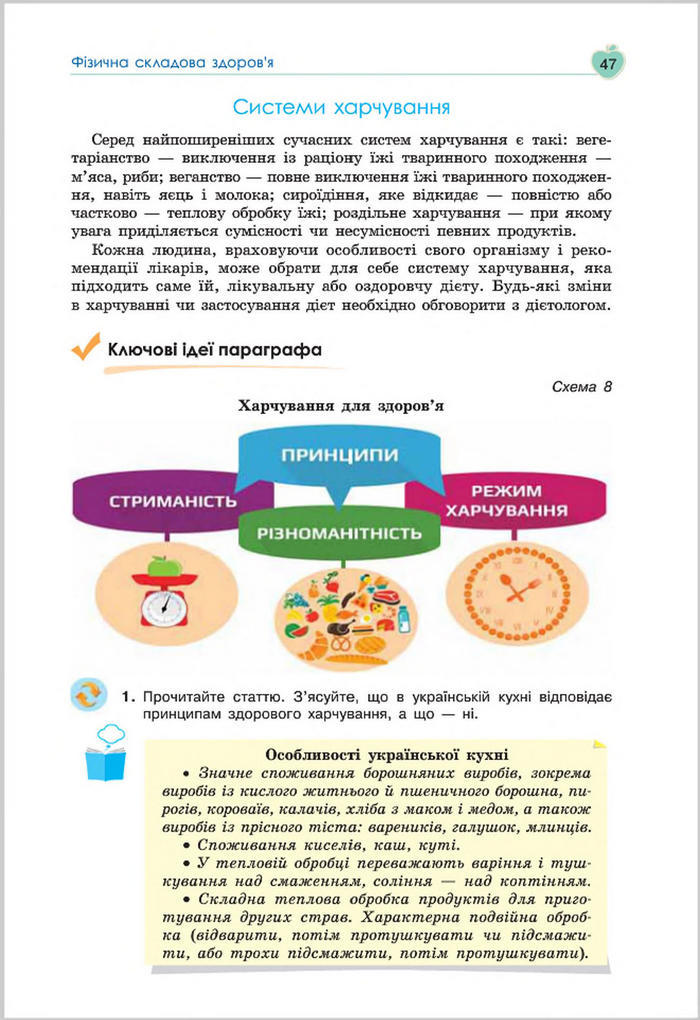 Підручник Основи Здоров'я 8 клас Гущина 2016