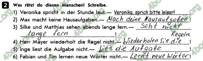 ГДЗ (Ответы) Тестовий зошит Німецька мова 8 клас Сотникова 2016. Відповіді