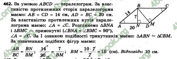 Відповіді Геометрія 8 клас Мерзляк 2021-2016. ГДЗ