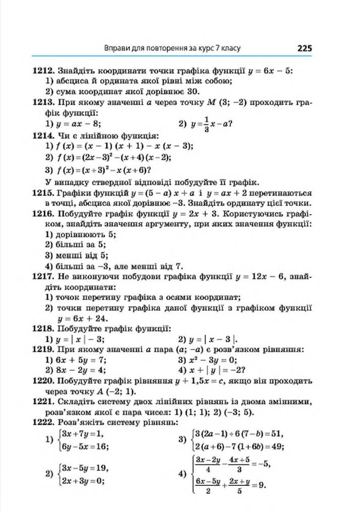 Підручник Алгебра 7 клас Мерзляк 2015 (Укр.)