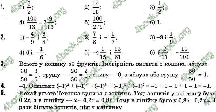 Математика 6 клас Мерзляк. ГДЗ