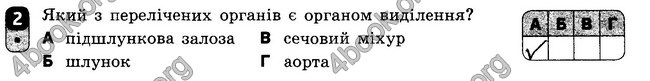 Ответы Зошит Біологія 8 клас Кот 2016. ГДЗ